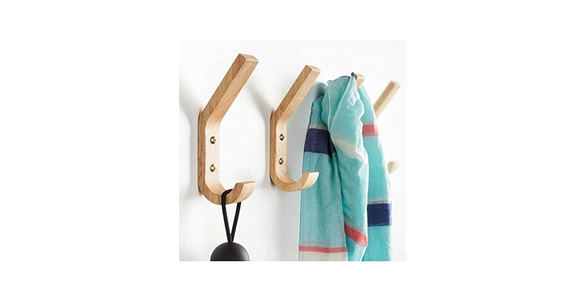 Amazon.co.jp: 壁掛けフック 木製 壁掛けハンガー 北欧